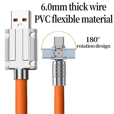 Obróć kabel typu c Geek o około 180 stopni